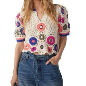 Ba&sh Crochet Top